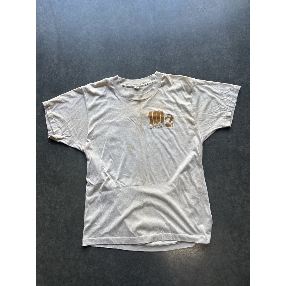 Vintage 80s 1987 Single Stitch Seal Potato Race Radio Music T Shirt Size Large